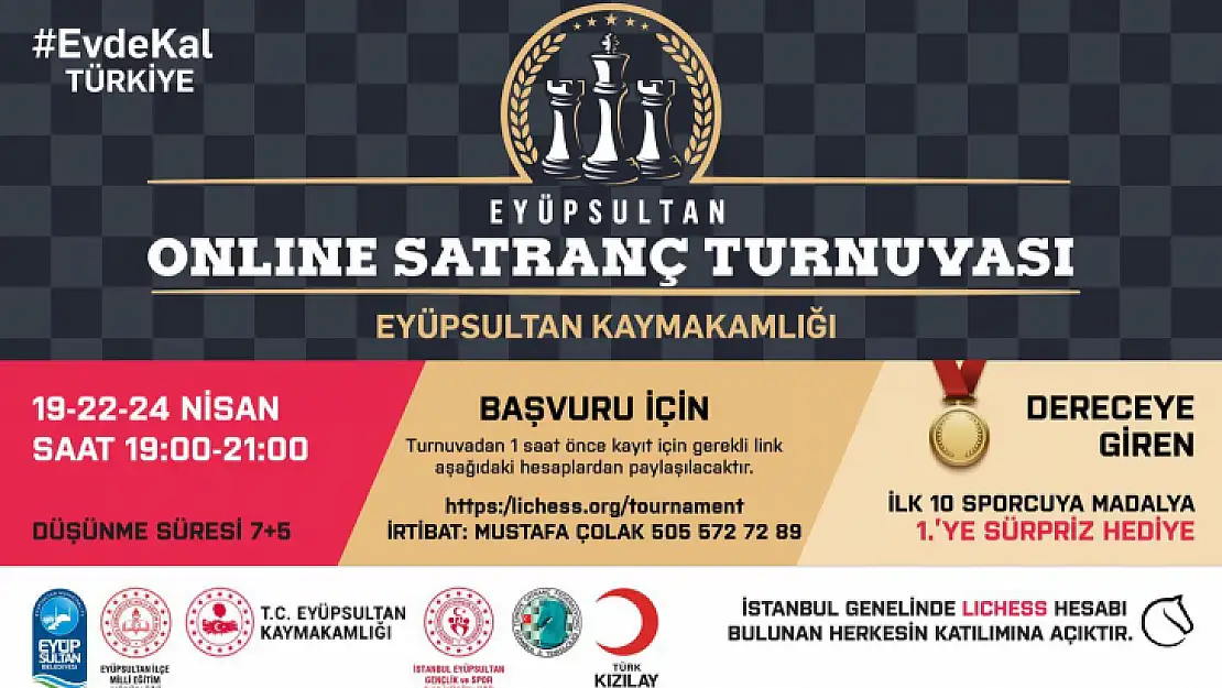 Online satranç turnuvası başlıyor